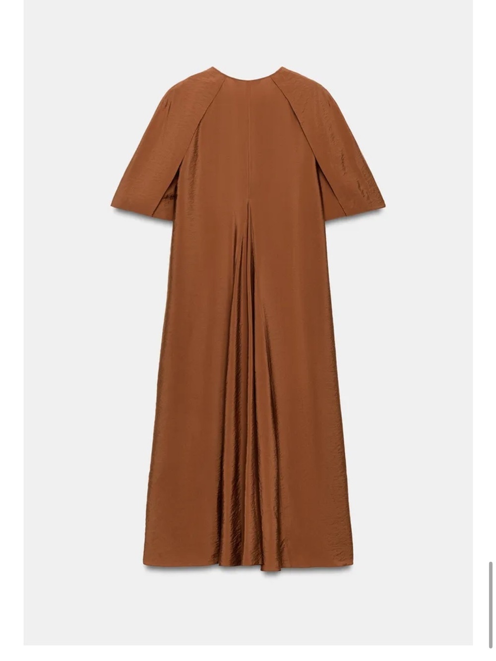NWT ZARA WOMAN COLLECTION Midi dress V-neckline and short sleeves size XL - Picture 15 of 15